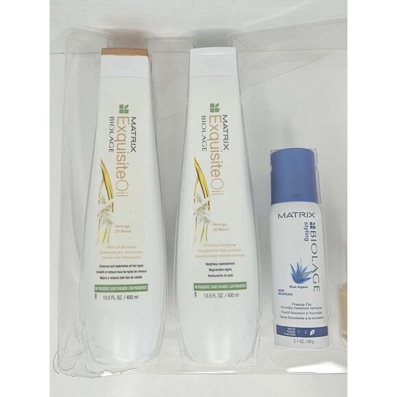 Matrix Biolage Exquisite Oil Shampoo & Conditioner 13.5 oz Gift Pack Set Of 4 - Picture 2 of 4
